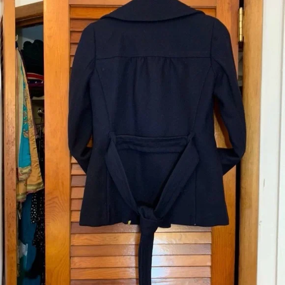 J. Crew Navy Double-Breasted Wool Peacoat - Picture 2 of 2